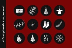Nordic Christmas Procreate Stamp Brushes Product Image 2