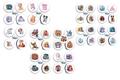 Disney Characters button maker collage 12 sizes Product Image 4