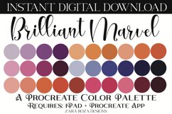 Brilliant Marvel - Procreate Purple Orange Halloween Palette Product Image 1