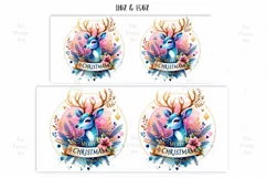 Merry Christmas Deer Mug Wrap For 11 oz and 15 oz Product Image 2