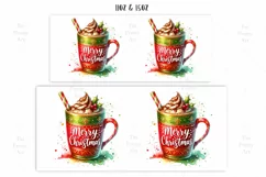 Merry Christmas Hot Cocoa Mug Wrap For 11 oz and 15 oz Product Image 2