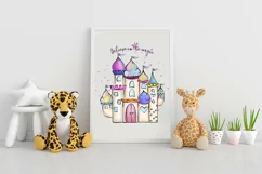 Dragon Castle Clipart, Believe In The Magic Product Image 3