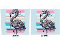 3D flamingo Tumbler 20 oz Sublimation Product Image 2