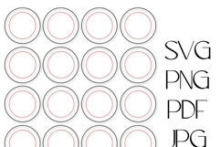 1.50 Inch Button Template Print &amp; Cut Ready 1.837 size Product Image 4