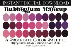 Bubblegum Makeup - Retro Pink Purple Procreate Color Palette Product Image 1