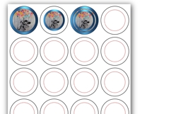 1.50 Inch Button Template Print &amp; Cut Ready 1.837 size Product Image 2