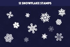 Snowflake stamps & Patterns for Procreate Product Image 2