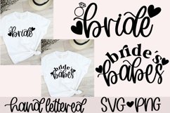 Bride SVG | Bride's babes SVG | Bachelorette shirts SVG Product Image 1