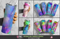 Pink Alcohol Ink Affirmation Tumbler For 20 oz Product Image 1