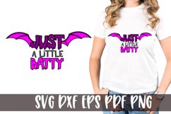 Just a Little Batty Halloween SVG Product Image 1