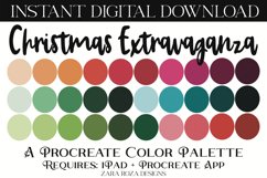 Christmas Extravaganza - Christmas Procreate Color Palette Product Image 1