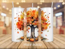 Fall Tumbler Wrap | Spice Season Sublimation Png Product Image 4