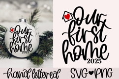 Our first home 2025 SVG | Christmas 2025 SVG Product Image 1