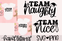 Team nice SVG, Team naughty SVG | Christmas SVG Product Image 1