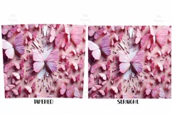 3D Butterfly Tumbler 20 oz Sublimation Product Image 2