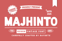 Majhinto - Rough Vintage Font Product Image 1