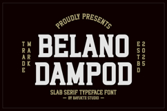 Belano Dampod - Slab Serif Typeface Font Product Image 1