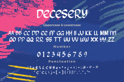 Decesery - Brush Display Typeface Font Product Image 7
