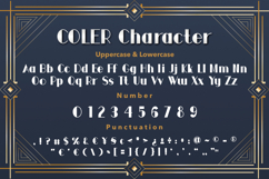 Coler Art Deco Font Product Image 9