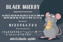 Black Mickey a Quirky Font Product Image 8