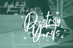 Destroy Yards Urban Script Font Product Image 8