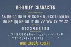 Behenley Condensed Sans Serif Font Product Image 9