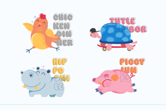 Monkey Jumps aPlayful Bubble Display Font Product Image 6