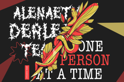 Black Domed Brutal Black Metal Display Font Product Image 8