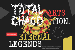 Black Domed Brutal Black Metal Display Font Product Image 9