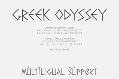 Greek Odyssey Font Bold and Lite | Roman Greek Alphabet Product Image 9