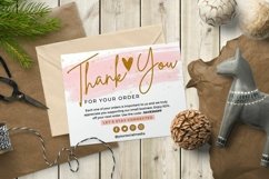 Thank you card for small business pink template Canva 3 Product Image 1