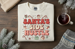 Santa&#039;s Side Hustle PNG, Funny Christmas Sublimation Design Product Image 1
