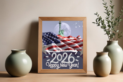Happy New Year 2026 | American Flag png | New Year 2026 Product Image 1
