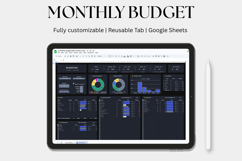 Simple Budget Tracker, Monthly Budget Tracker google sheets Product Image 1