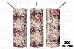 Floral 20oz Tumbler PNG Sublimation Bundle, Floral Bundle Product Image 8