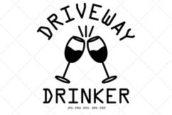 Wine Svg, Drinking Svg, Cute Wine Gift, Driveway Drinker Product Image 1