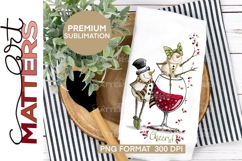 Tipsy Snowman Bundle Vol 3|9 PNGS - 300 DPI - Hand Painted Product Image 7
