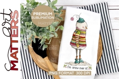 I&#039;m snow over it! Snowman - Hand Painted Product Image 1