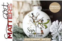 Tipsy Snowman Bundle Vol 3|9 PNGS - 300 DPI - Hand Painted Product Image 2