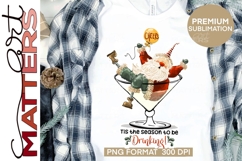 Santa Martini - Hand Painted Product Image 1