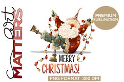 Santa Merry Christmas - Hand Painted Product Image 2