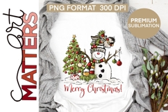 Snowman Chickadee Merry Christmas - Hand Painted Product Image 2