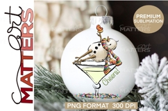 Cheers Dirty Martini! Snowman illustration - Hand Painted Product Image 3