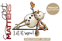Flaky Friends Snowmen Bundle 4|12 PNGS -300 DPI Hand Painted Product Image 8