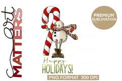 Flaky Friends Snowmen Bundle 4|12 PNGS -300 DPI Hand Painted Product Image 7