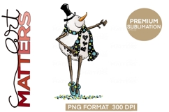 Flaky Friends Snowmen Bundle 4|12 PNGS -300 DPI Hand Painted Product Image 6
