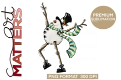 Flaky Friends Snowmen Bundle 4|12 PNGS -300 DPI Hand Painted Product Image 5