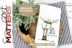 Snowman Chase the Snowflakes - Hand Painted Product Image 2