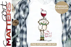 Snowman Wine I'm tipsy and I snow it! Product Image 2