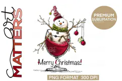 Tipsy Snowman Merry Christmas Wine Product Image 2